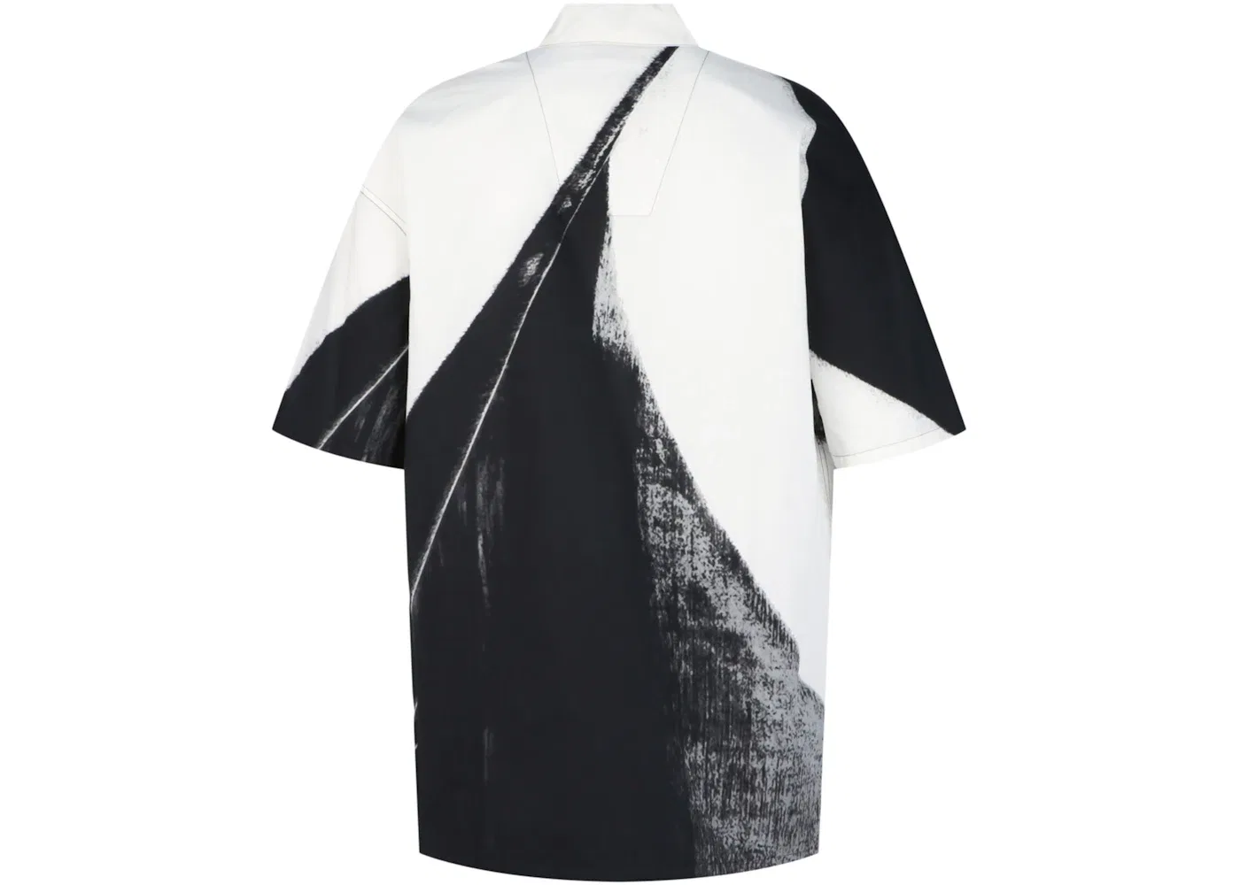 Мужская рубашка с принтом Brushstroke Alexander McQueen, Black White — фото 2