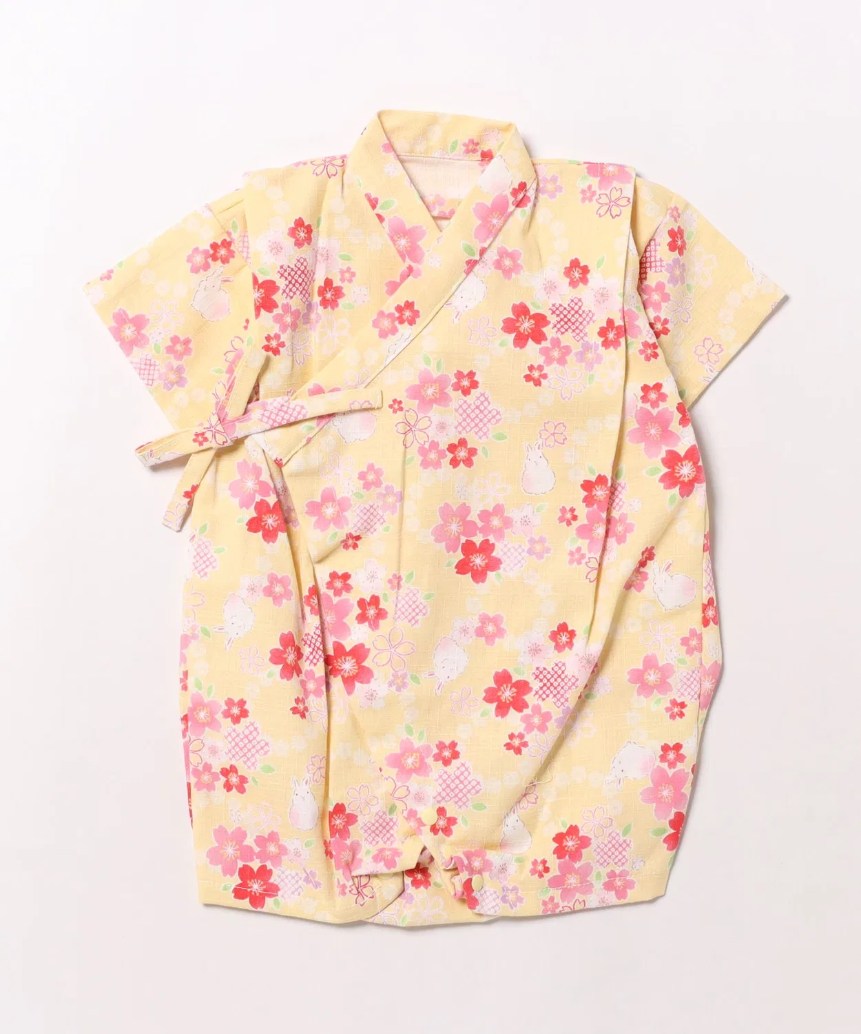 Детский боди-комбинезон с принтом Flower Rabbit Long Pants FABHUG, Yellow