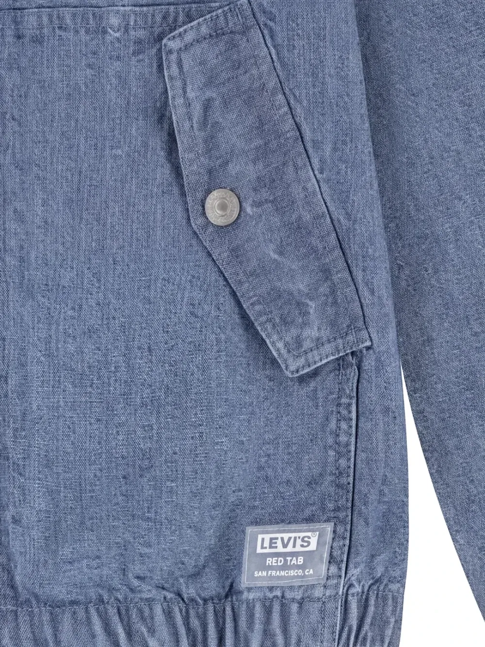 Джинсовая куртка с капюшоном и карманами Levi'S Kids, синий — фото 3