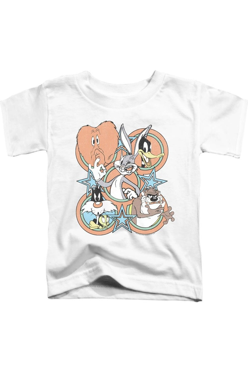 

Футболка с коротким рукавом Looney Tunes Screen Stars для малышей Gildan, белый