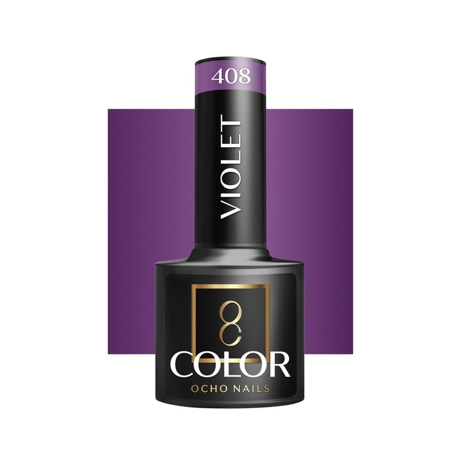 

OCHO NAILS Гибридный лак для ногтей фиолетовый 408 -5 г Active Shop