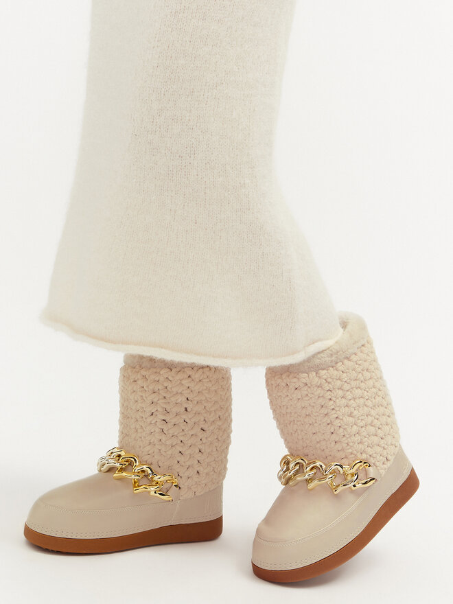 Зимние ботинки LOVE MOSCHINO Botas de nieve JA24322G0LISI120, бежевый — фото 2