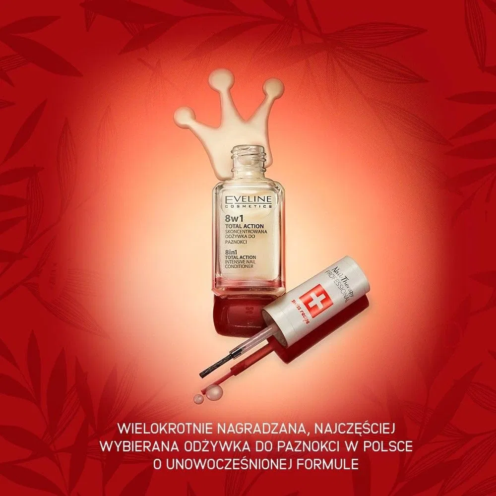 Кондиционер для ногтей Eveline Cosmetics Therapy Total Action 8-в-1, 12 мл Eveline Cosmetics — фото 2