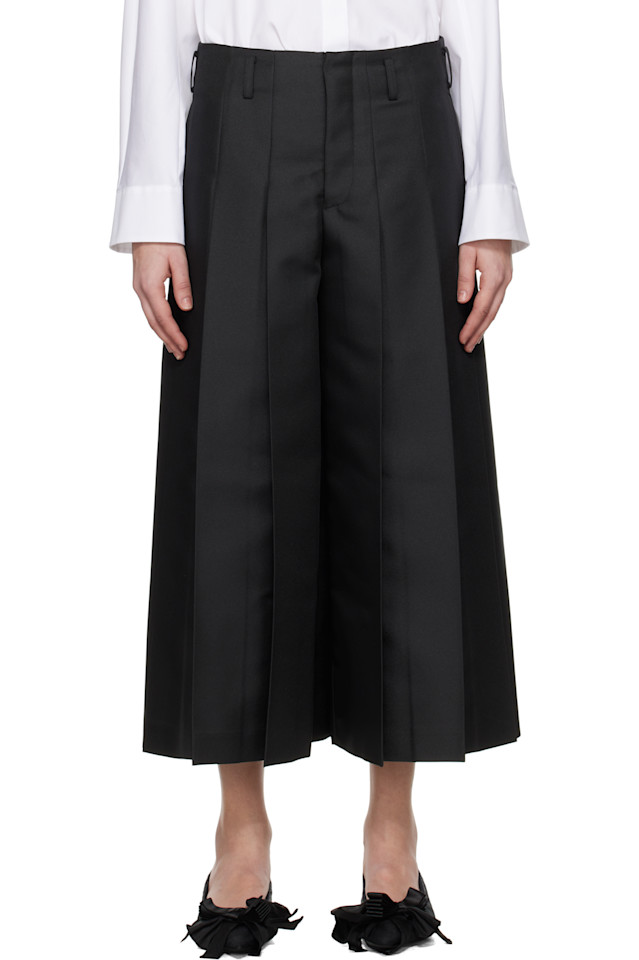 

Габардиновые брюки средней длины Comme Des Garçons, черный