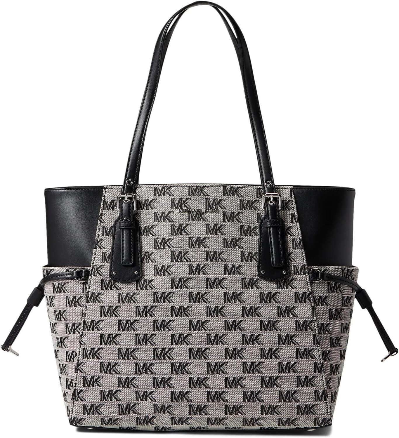 

Сумка-тоут MICHAEL Michael Kors Voyager East/West Tote, цвет Black/Light Cream