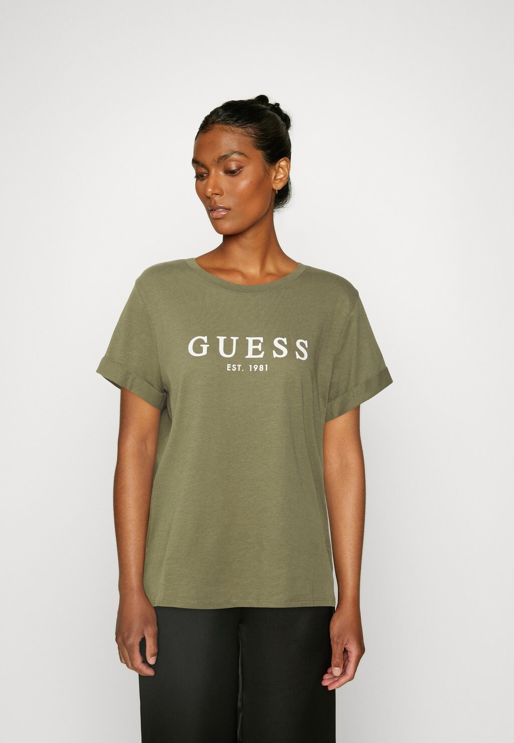 

Футболка с принтом Guess, Серый, Футболка с принтом Guess