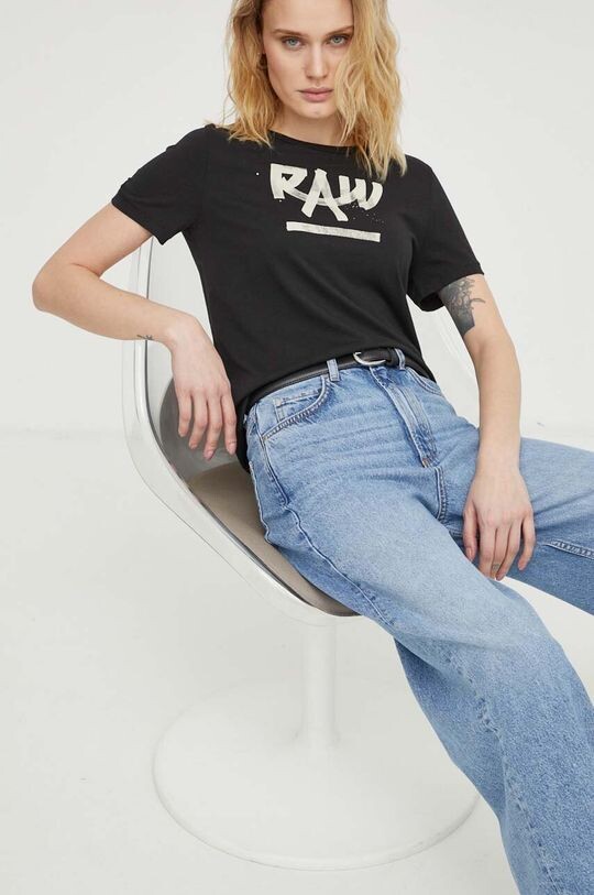 

Хлопковая футболка G-Star Raw, черный