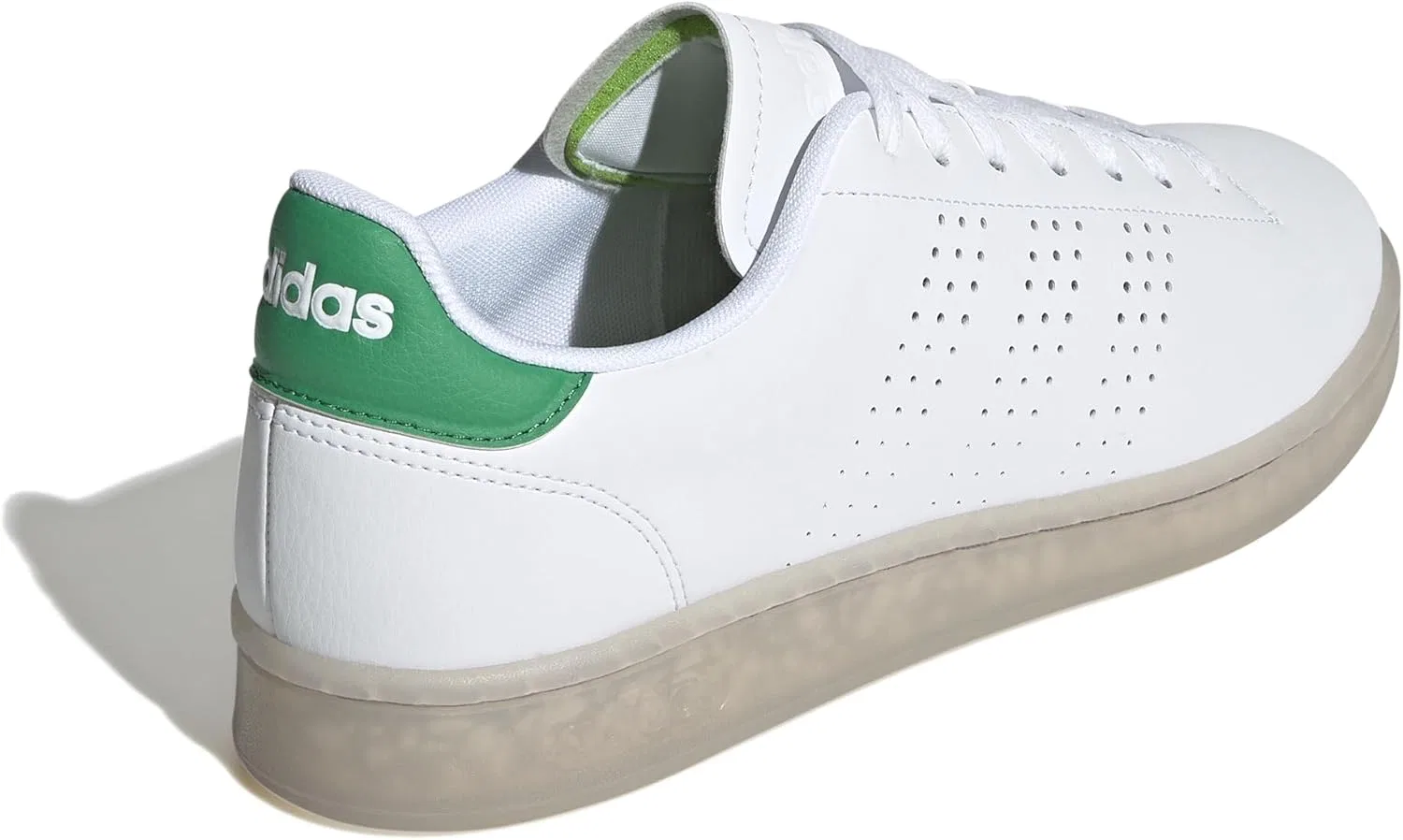 Мужские кроссовки Adidas Advantage Eco 1.5, Cloud White Green Cloud White — фото 4