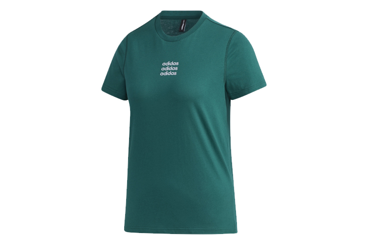 Футболка Regular женская Forest Green Adidas Neo, зеленый — фото 2