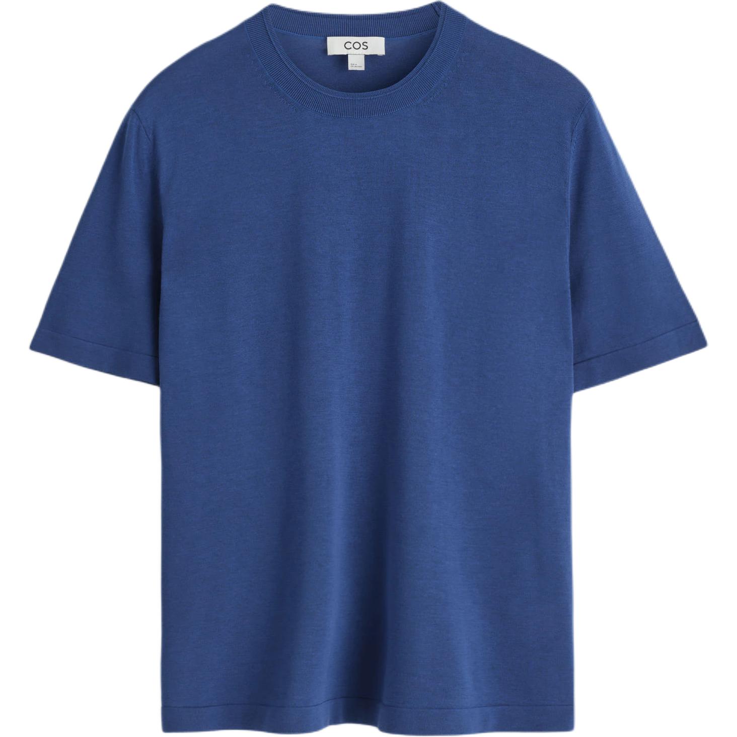 

COS Футболка мужская синяя, Синий, COS Футболка мужская синяя
