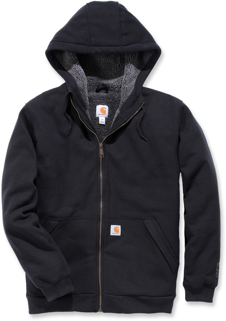 

Толстовка Carhartt Sherpa-Lined Midweight Full-Zip Sweatshirt, черный