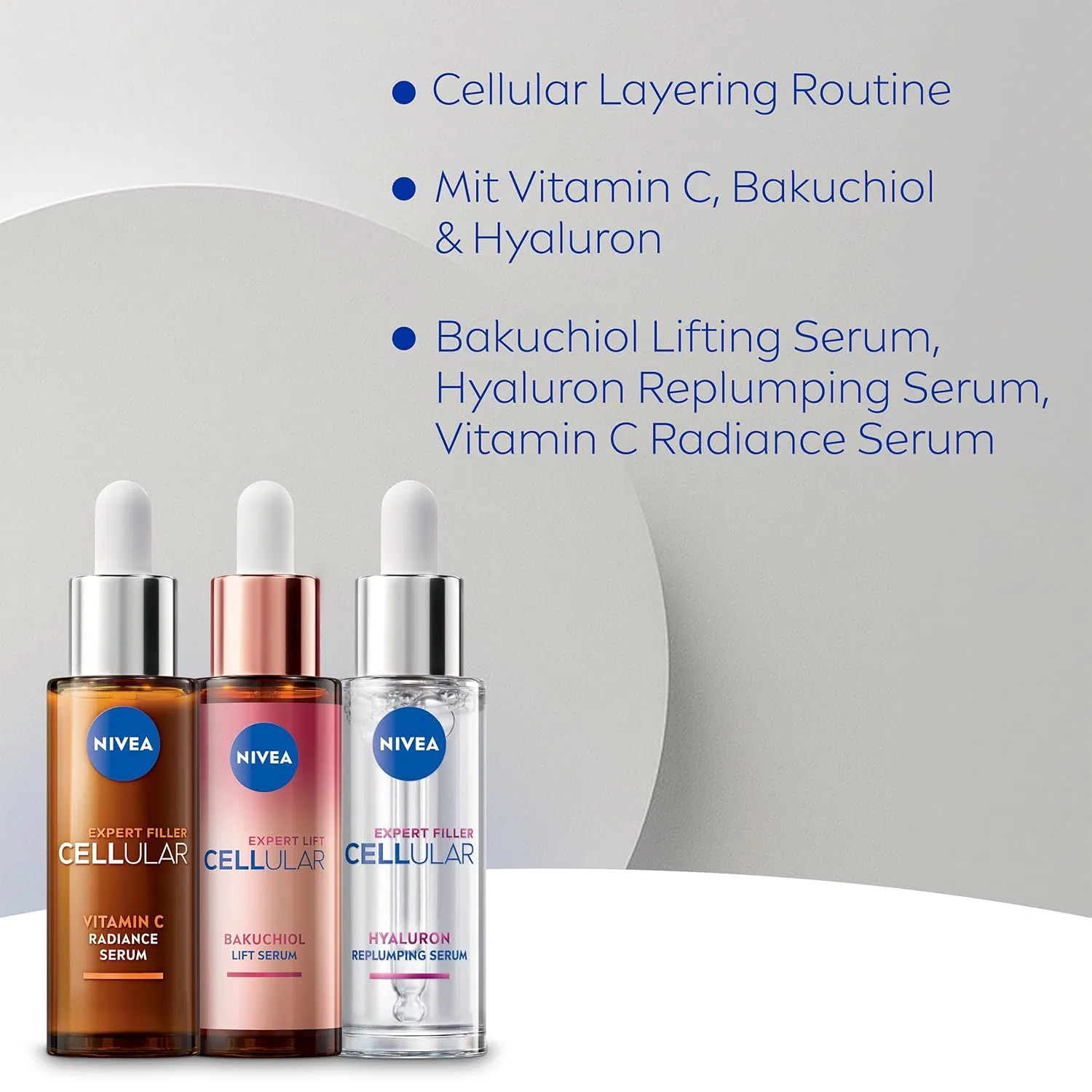 Набор сывороток для лица NIVEA Cellular Skin Boosting Solution Set, 3 x 30 мл Nivea — фото 2