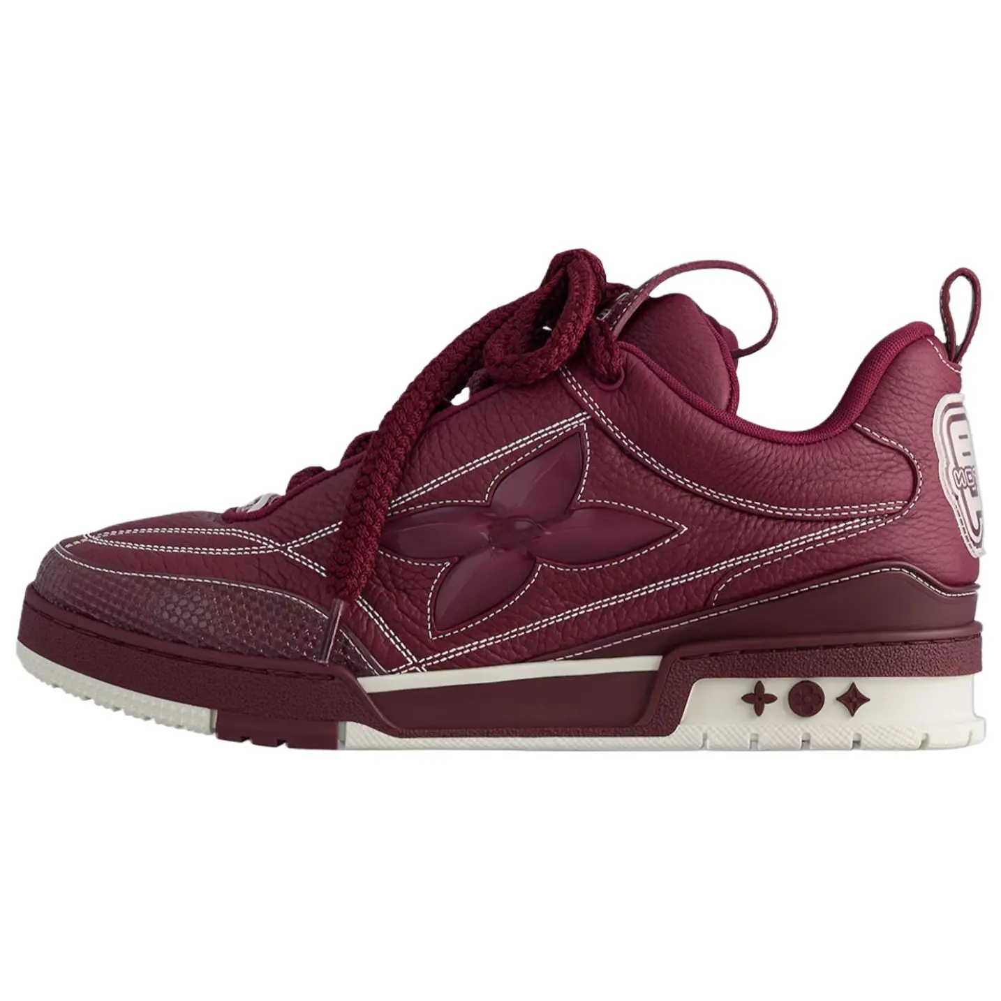 LOUIS VUITTON Кроссовки LV Skate бордового цвета