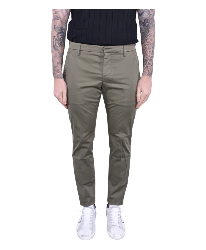 

Узкие брюки-чинос из эластичного хлопка. Dondup, зеленый