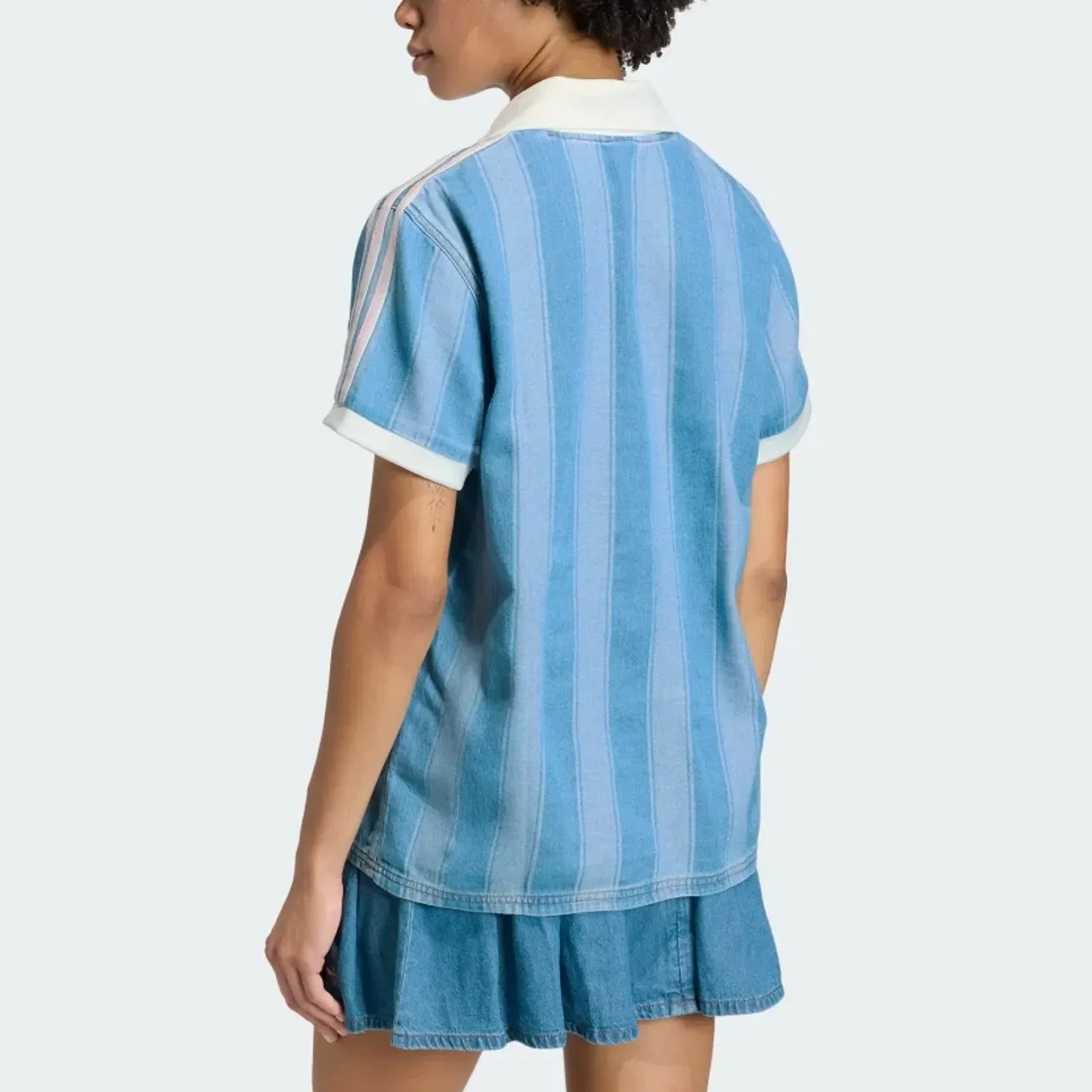 Футболка женская Soccer Jersey Adidas Originals, Blue — фото 4