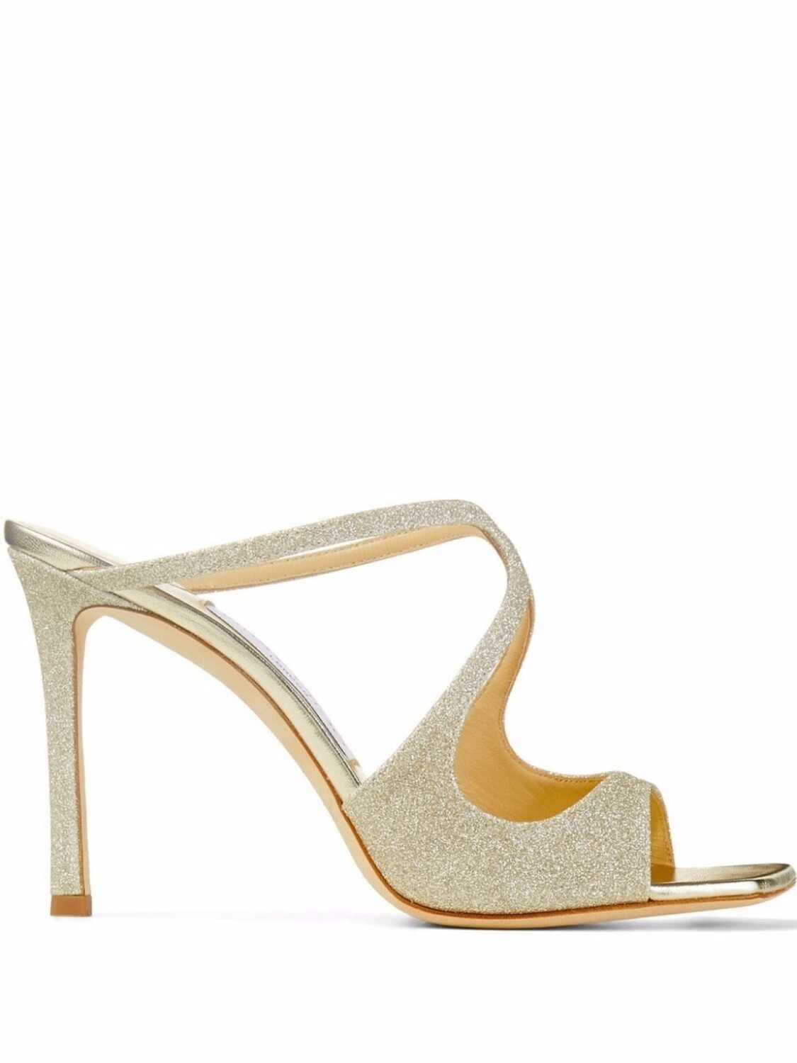

Jimmy Choo мюли Anise 95 с блестками, серебристый