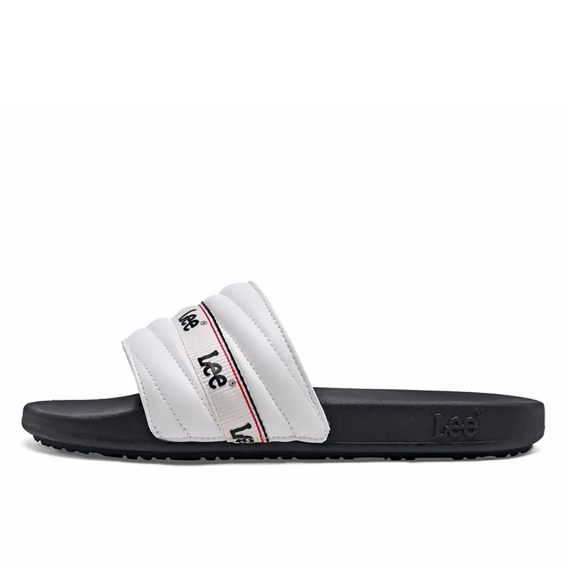 Слайдеры MD Rubber Stitching Slide для мужчин Lee, бежевый желтый — фото 3
