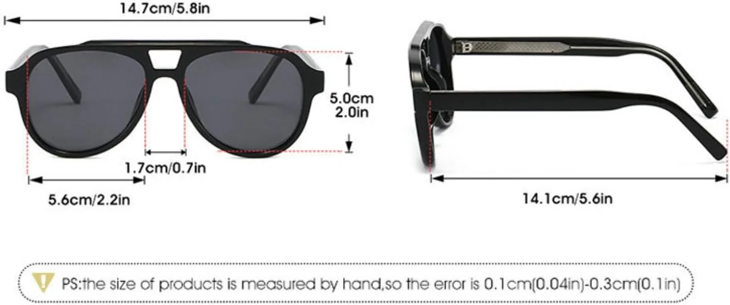 

COTIA 2026 Модные поляризованные солнцезащитные очки-пилот для женщин и мужчин, овальная форма, двойная перемычка, ретро-стиль, модные спортивные и пляжные очки, Blue