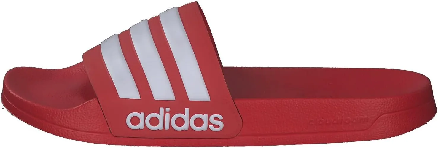 Мужские тапочки для душа Adidas Adilette, белый — фото 2