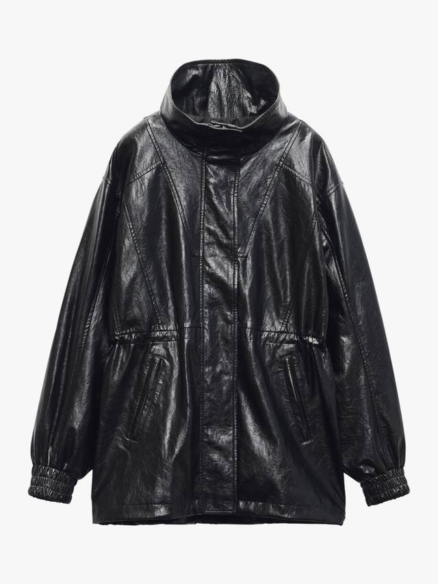 

Пальто из искусственной кожи monica rag & bone, черный