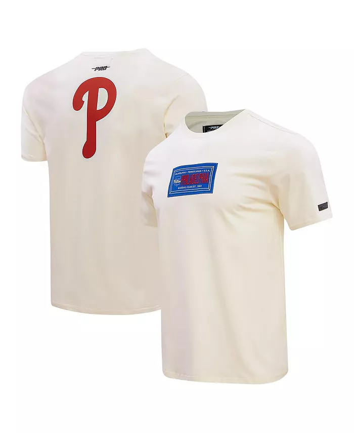 

Мужская футболка Philadelphia Phillies Club Member с нашивкой, кремовая Pro Standard