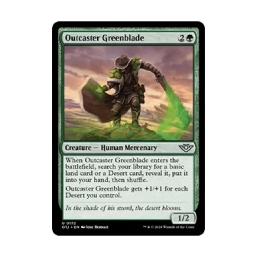 

CCG Изгой Зеленый Клинок (U), MTG - Outlaws of Thunder Junction