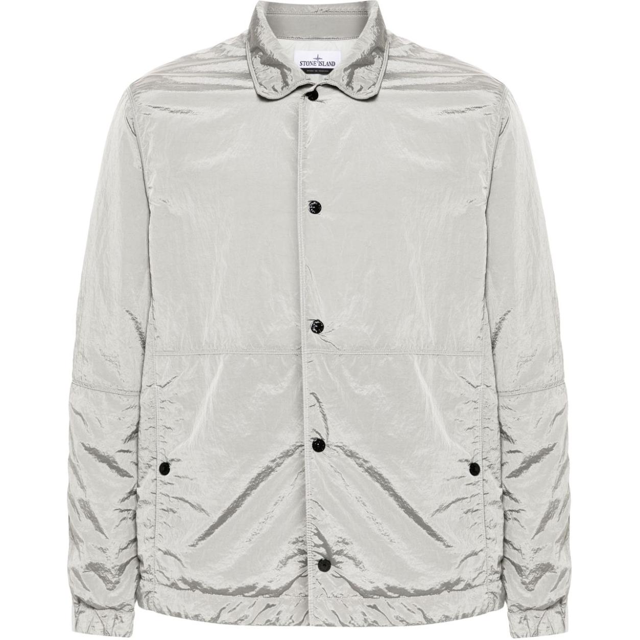 

STONE ISLAND Куртка с вышитым логотипом, Gray