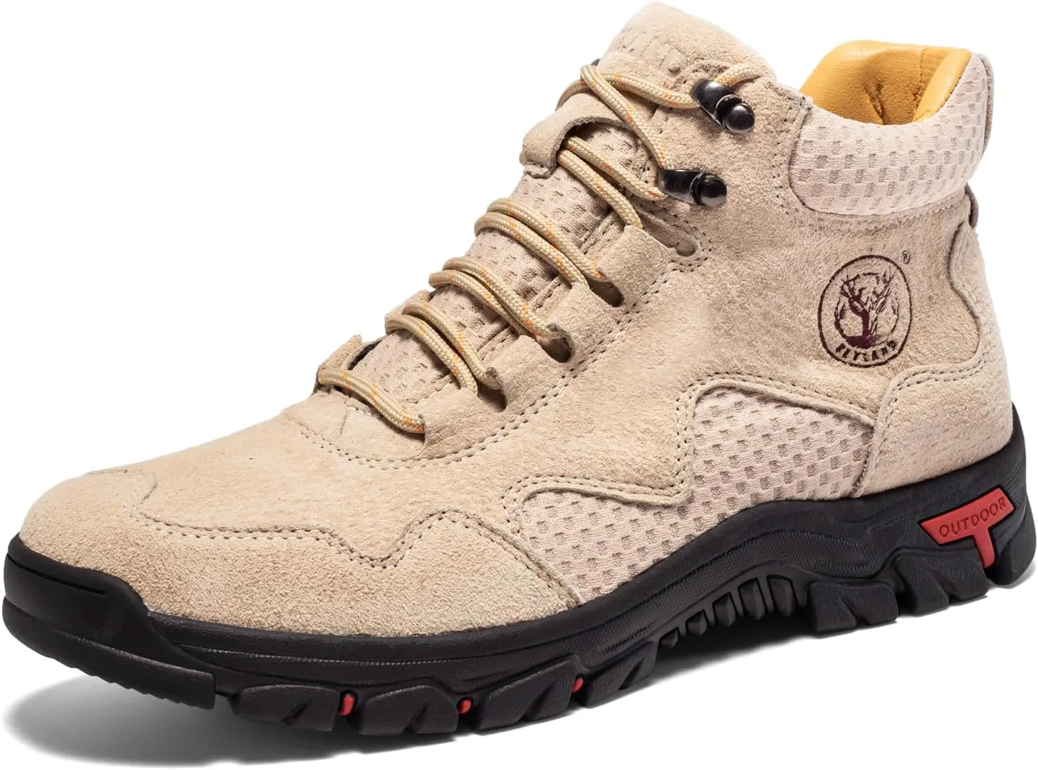 

Мужские ботинки FLYLAND Чака, повседневная кожаная обувь, ботильоны, противоскользящие, дышащие, удобные средние для вождения, прогулок и активного отдыха