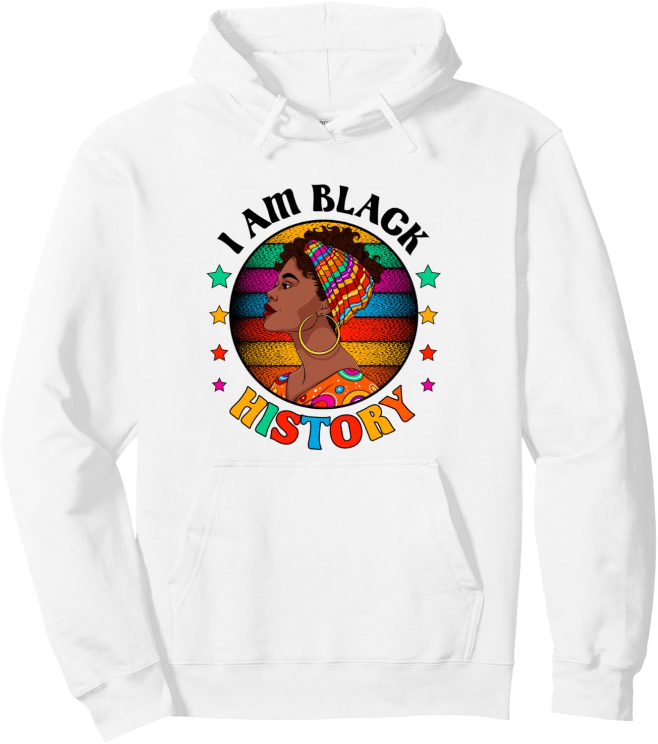 

Месяц истории чернокожих. Я - часть истории чернокожих. Худи «Черная девушка, афро-королева» Black History Month Gifts Co.