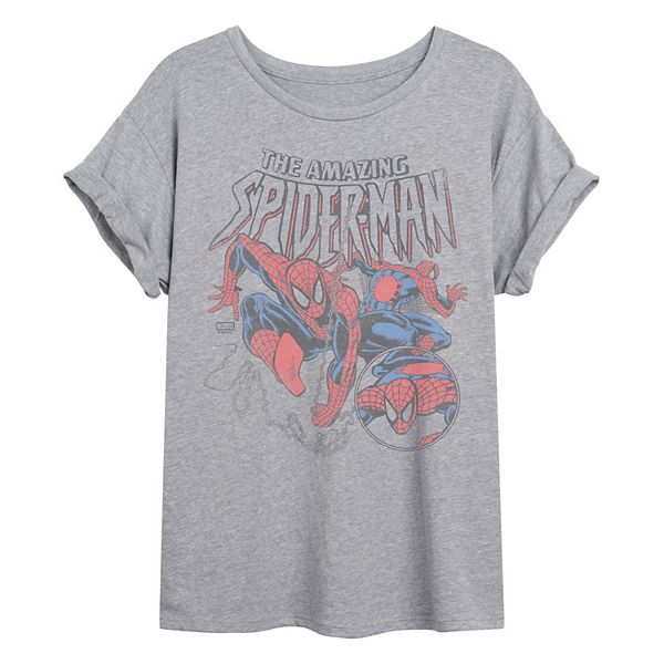 

Футболка Juniors The Amazing Spider-Man Retro Oversized Marvel, Heather Gray