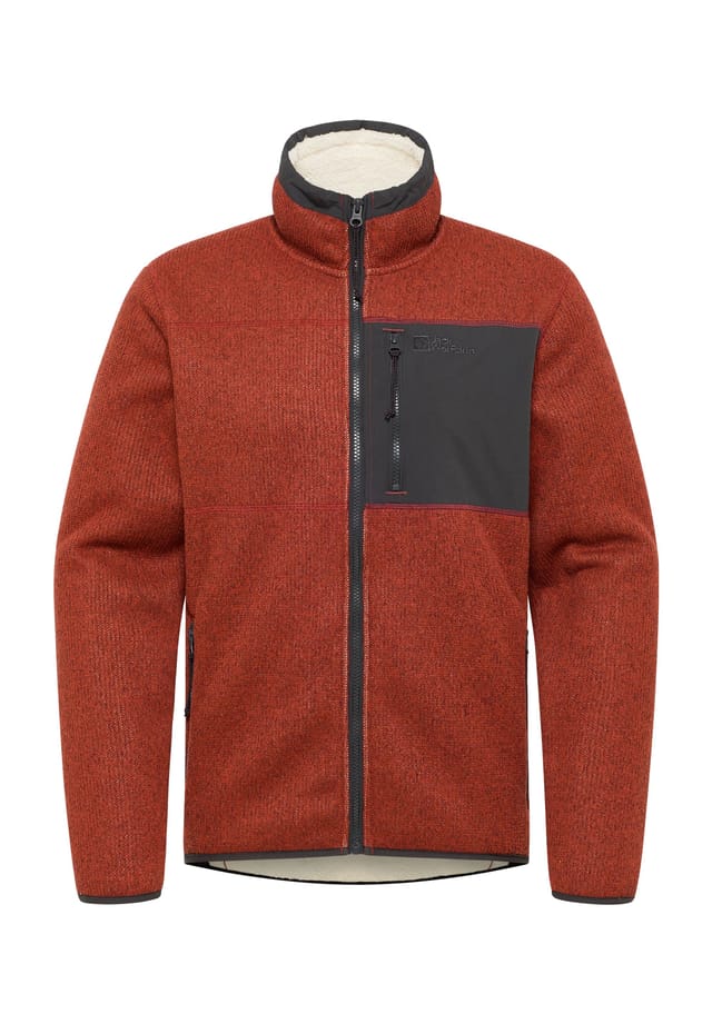 

Флисовая куртка "камин" воротник-стойка Jack Wolfskin, цвет j0126 intense rust