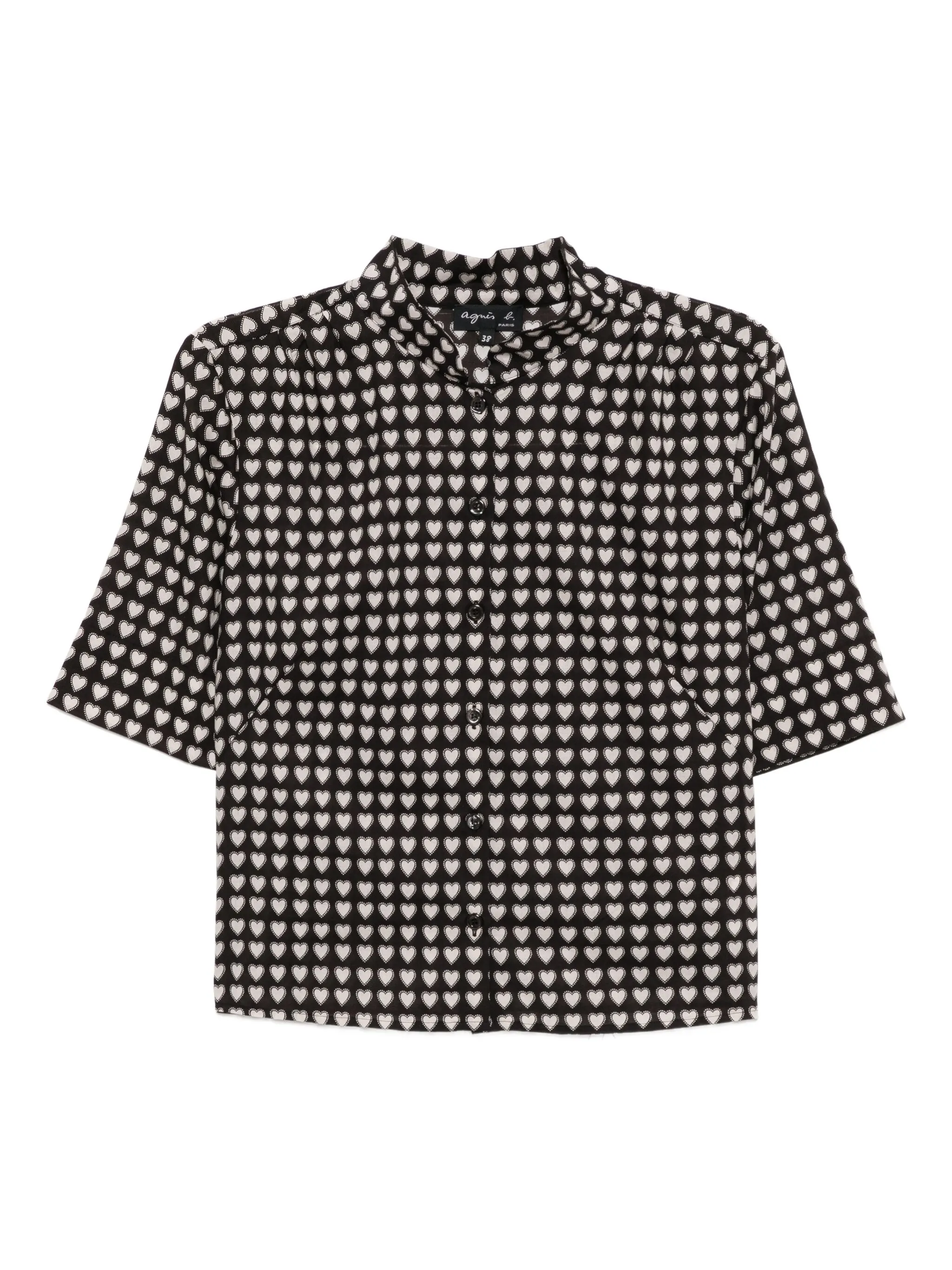 

Рубашка Ginette с принтом Agnès B., черный