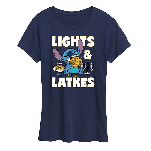 

Женская футболка с принтом Lilo & Stitch Lights & Latkes Disney, Navy, Синий, Женская футболка с принтом Lilo & Stitch Lights & Latkes Disney, Navy