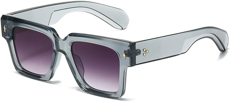 

Большие женские солнцезащитные очки класса люкс с заклепками, модные очки-очки с защитой от УФ-излучения UV400, мужские желто-синие солнцезащитные очки HVTVTLA, Gray Gray Gradient