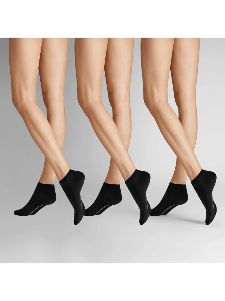 

Hudson Носки для кроссовок Easy³, 3 шт., черные