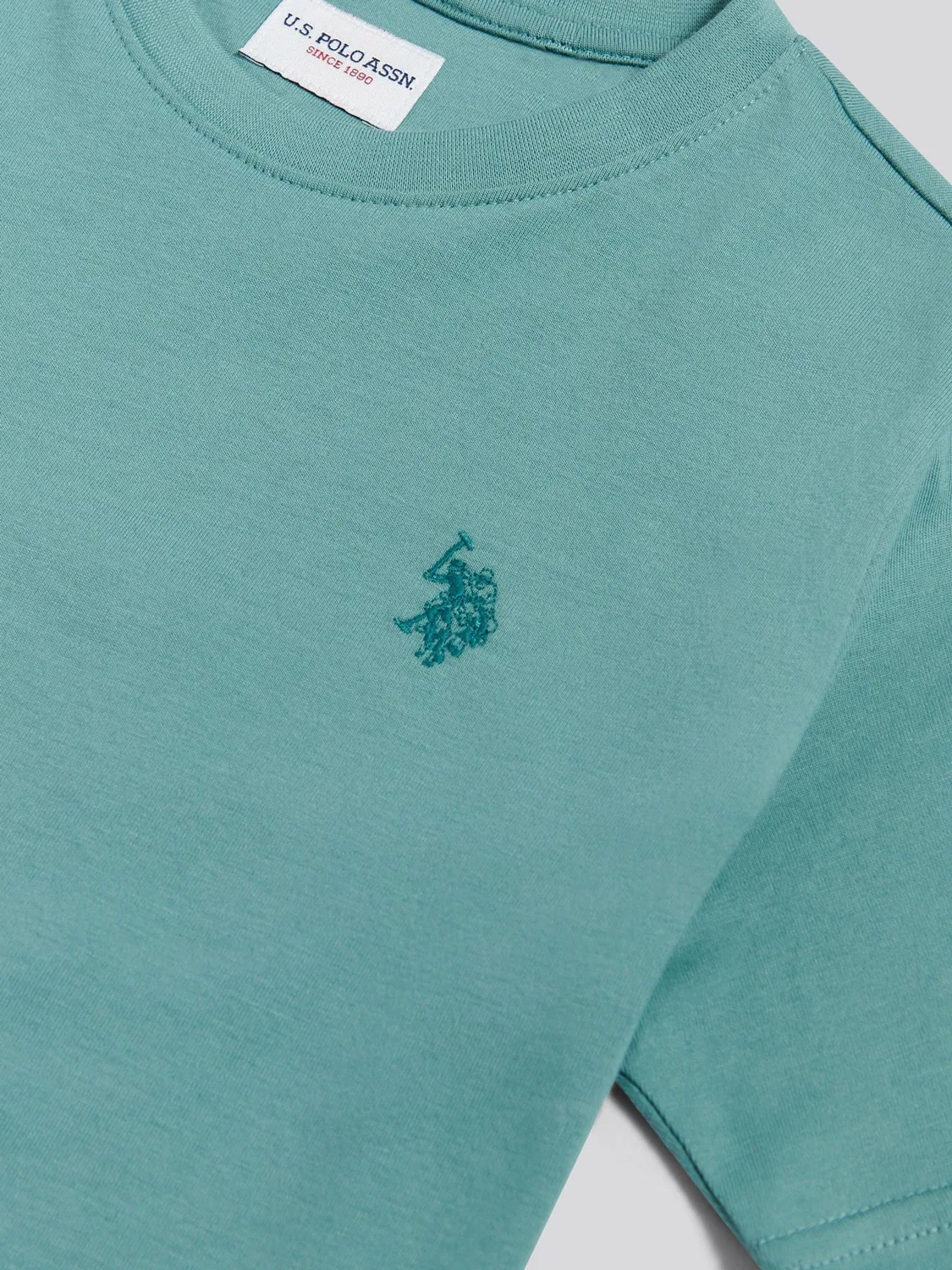 Футболка с текстурой, Double Horsemen U.S. Polo Assn., белый — фото 3