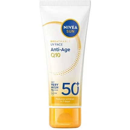 Крем для лица Antiage Q10 SPF 50 Защитный, Nivea, Белый