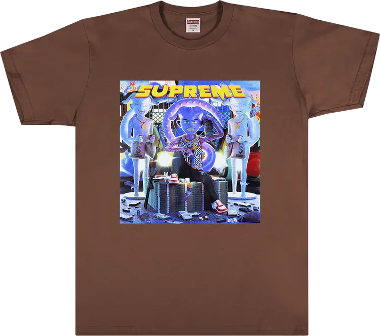 

Футболка Supreme Richest Tee 'Brown', коричневый