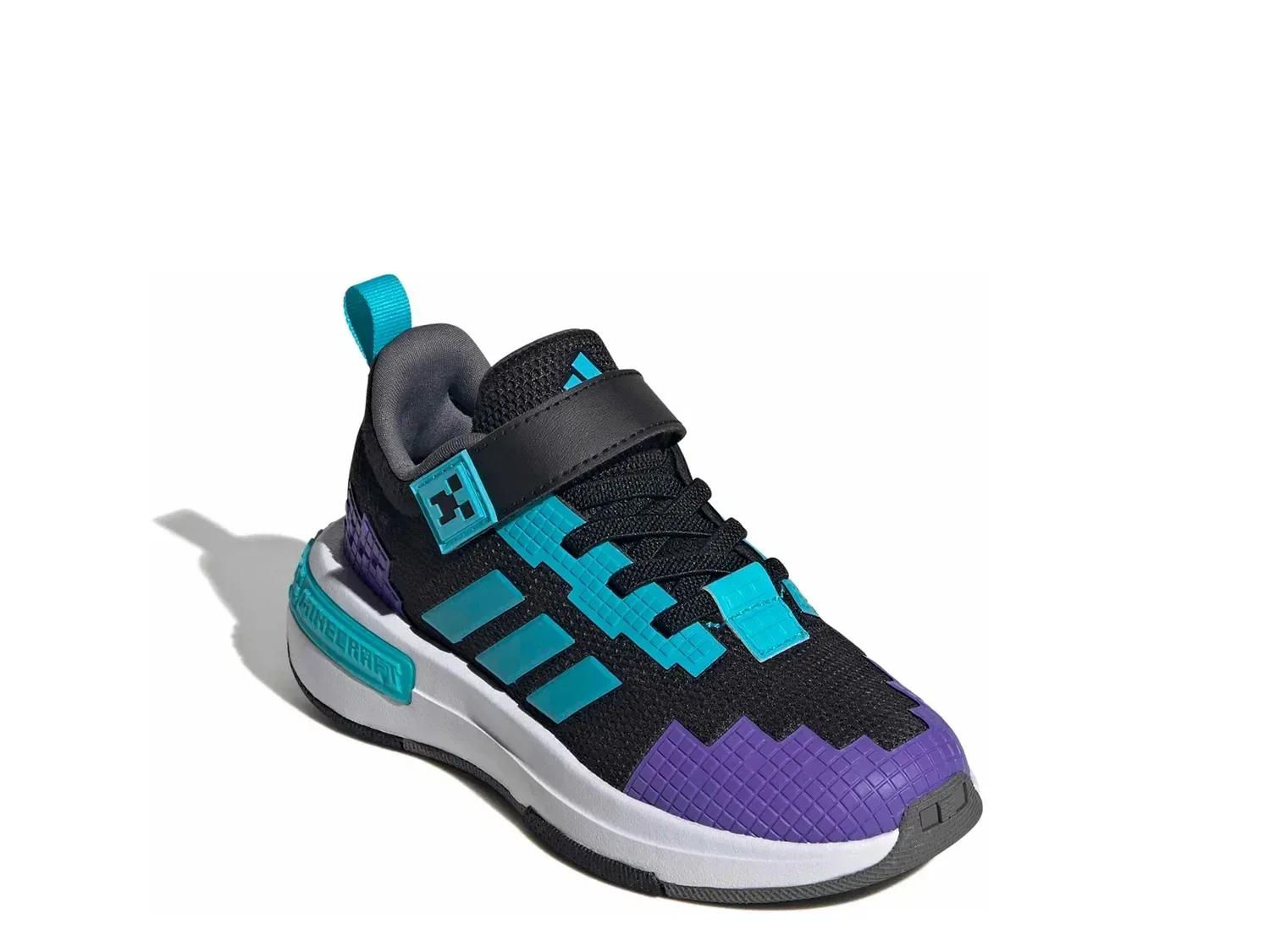 Кроссовки игровые Minecraft Pro Sneaker, adidas, черный/синий/фиолетовый