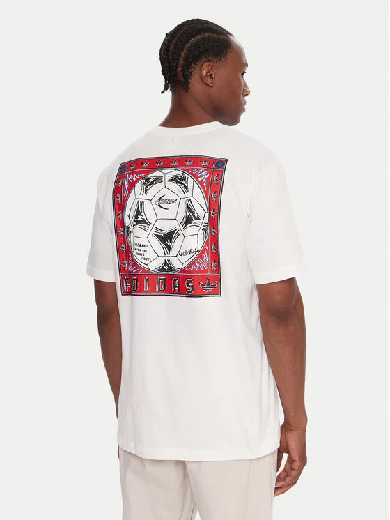 Футболка regular fit Graphic Adidas, белый — фото 3
