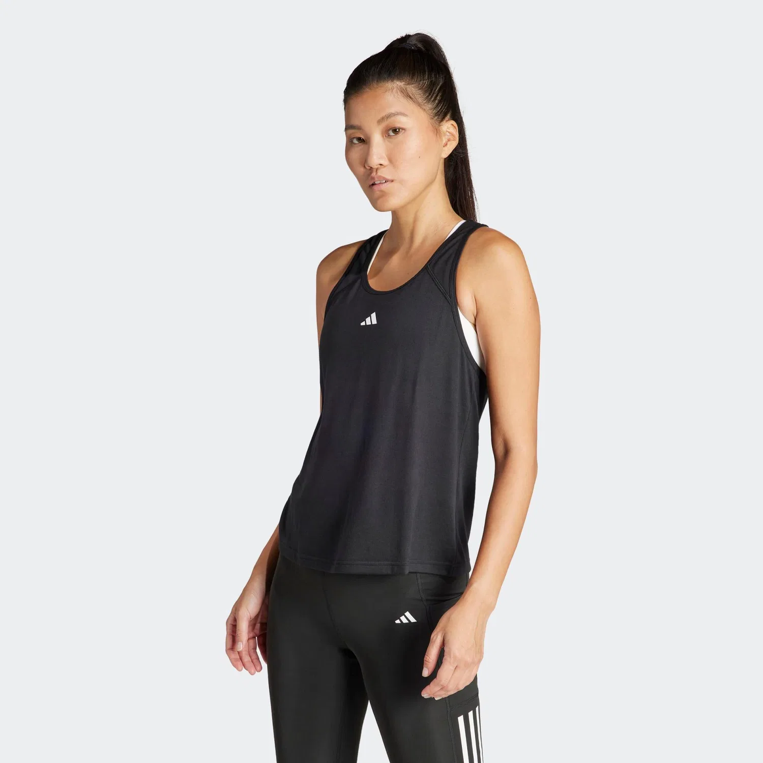 Женский спортивный топ с технологией AEROREADY Adidas, Черный