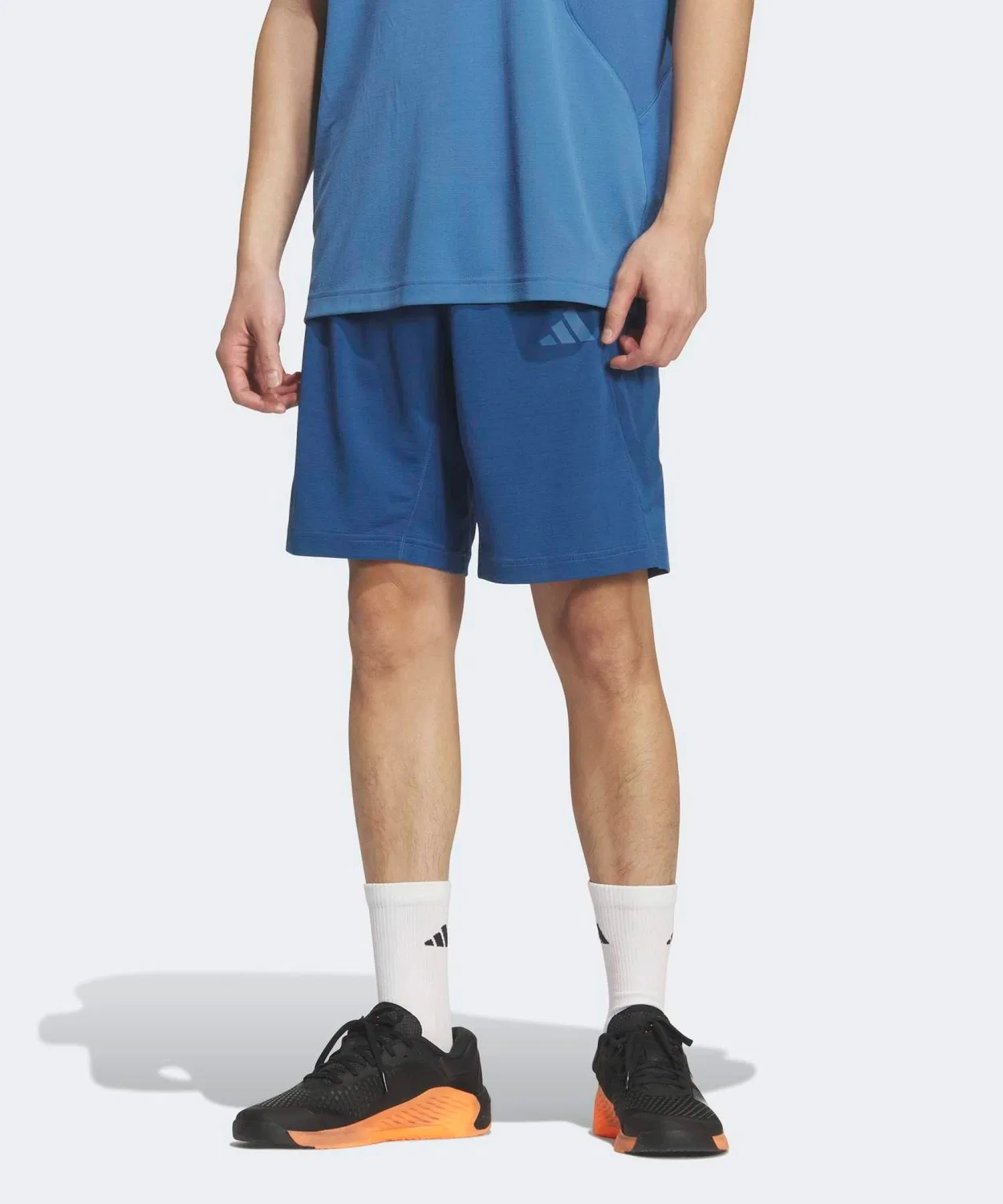 Мужские шорты с принтом Stealth Sliver Tech Essentials Cool Touch Regular Fit 9 дюймов Adidas, Blue