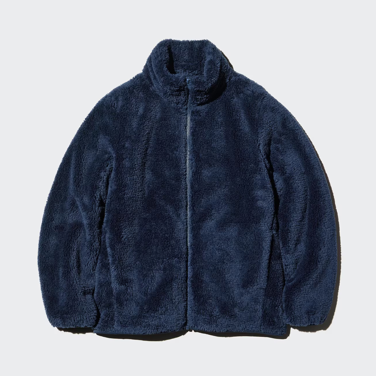 

Пушистая флисовая куртка на молнии Uniqlo, 69 темно-синий