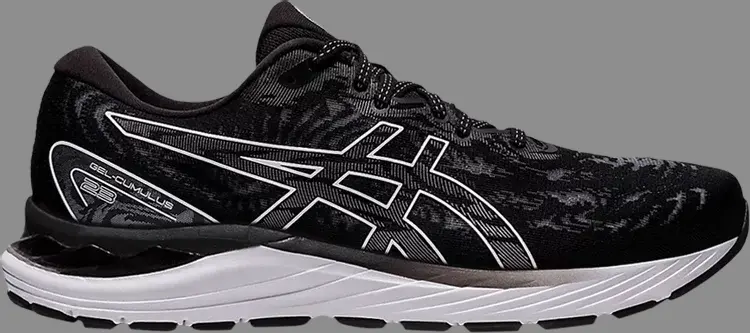 

Кроссовки gel cumulus 23 4e wide 'black white' Asics, черный
