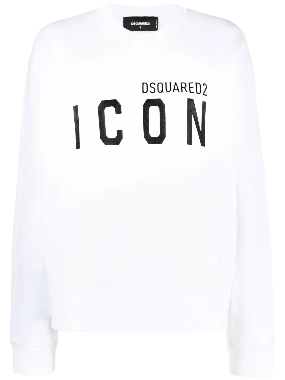 Толстовка с длинными рукавами и логотипом Dsquared2, белый