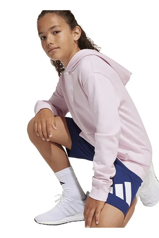 Детское худи для девочек хлопковое Adidas, Pink — фото 4