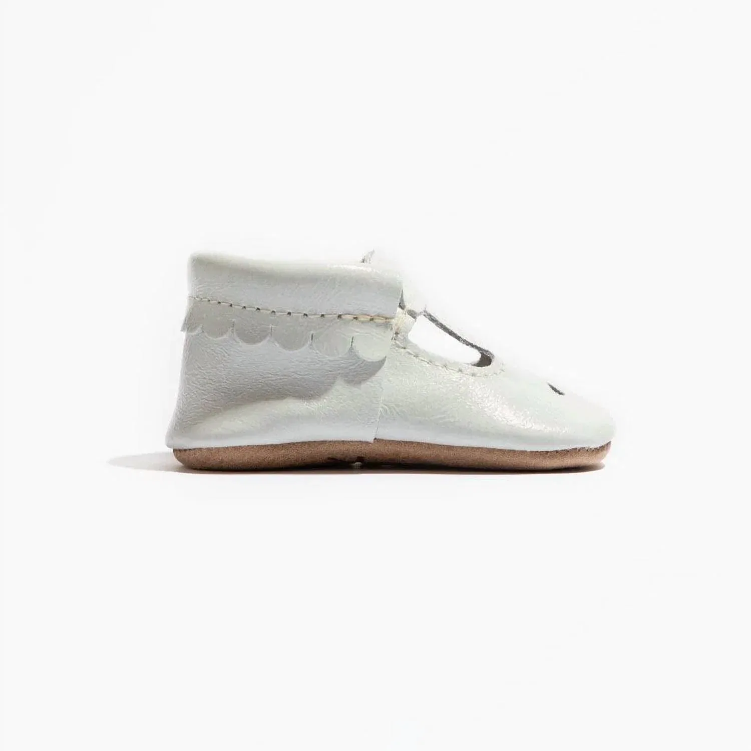 Детские туфли для девочек с эластичным входом Blanc Patent Mary Jane Freshly Picked, White