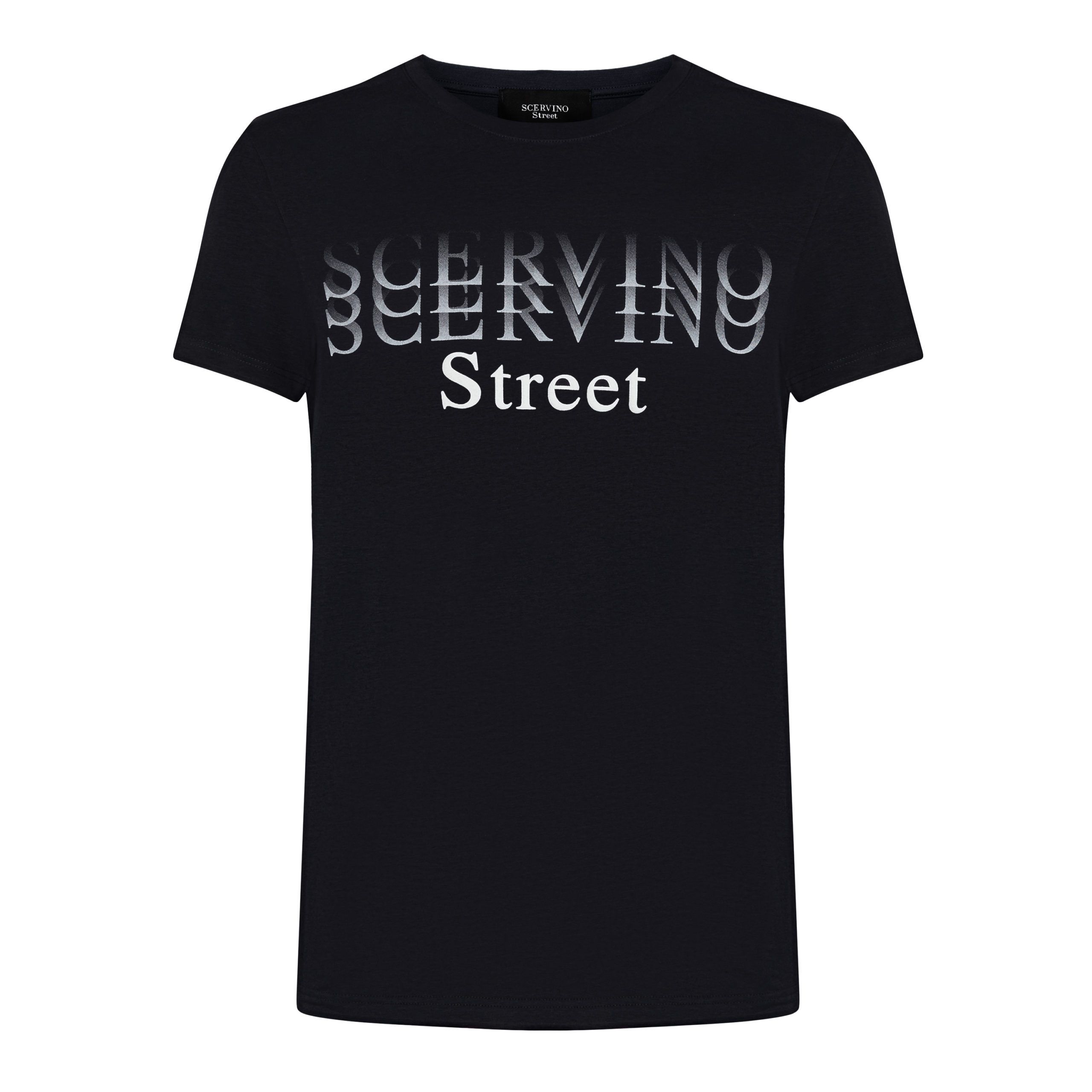 

Черная хлопковая мужская футболка Ermanno Scervino