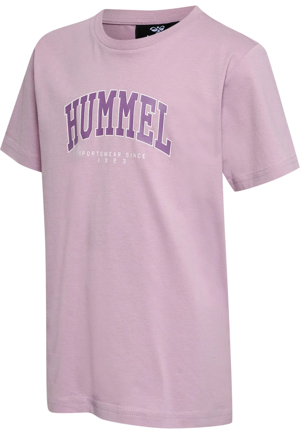 Детская футболка с принтом Hmlfast Hummel, Grauviolett Rosa