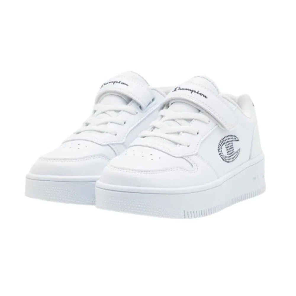 Детские кроссовки Champion RD18 Platform Glitter G PS Low Cut, Weiss — фото 2